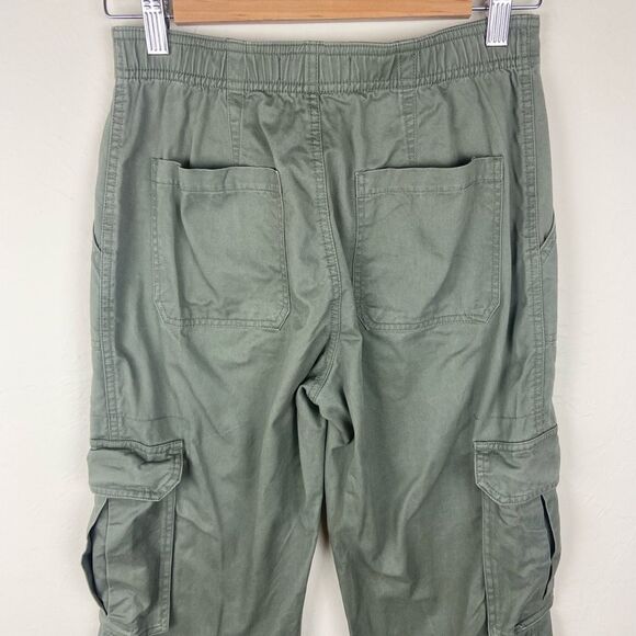 Abercrombie & Fitch Curve Love Relaxed Cargo Pant - Army Green - Picture 7 of 8